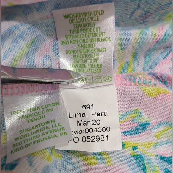 Lilly Pulitzer Kristen Flounce Shift Dress in Unicorn of the Sea Print XS/S - Picture 11 of 13